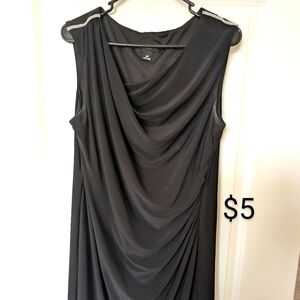 Elegant Black Sleeveless Dress